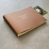 Library Look Personalised Photo Album Recycled Leather Album 