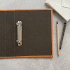 Add your own logo Personalised Hardback A5 Leather Ring Binder by undercover