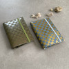 Checkerboard Recycled Leather Passport Cover