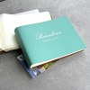 Personalised Small Recycled Leather Photo Album Contemporary Elegant Feel 