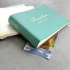 Personalised Small Recycled Leather Photo Album Contemporary Elegant Feel 