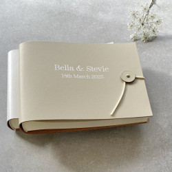 Personalised Classic Recycled Leather Photo Album