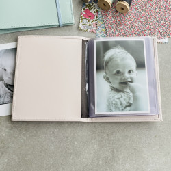 Recycled Leather Photo Holder: Slide Your Memories In