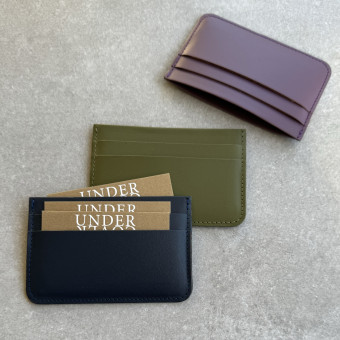 Recycled Leather Slim Credit Card Holder