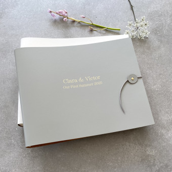 Classic Personalised Photo Album Recycled Leather Album