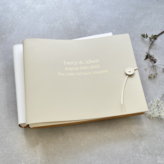 Stylish Personalised Photo Album Recycled Leather Album