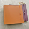 Jumbo Recycled Leather Photo Album Option to Add Your Logo/Artwork